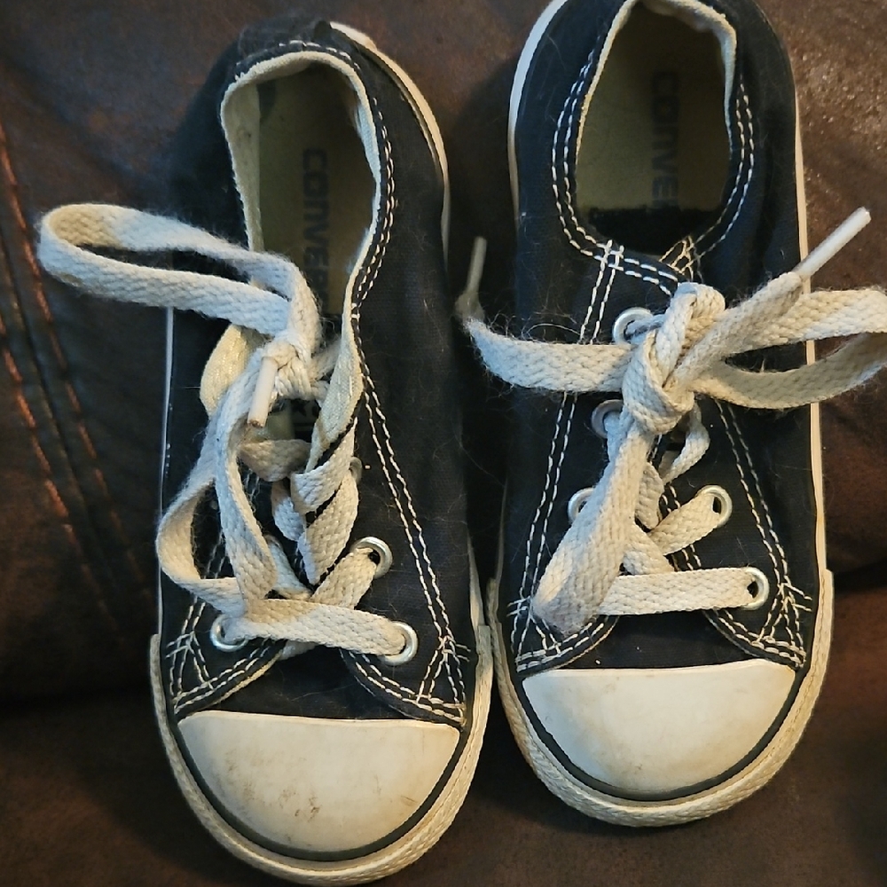Converse Kids Black and White Sneakers